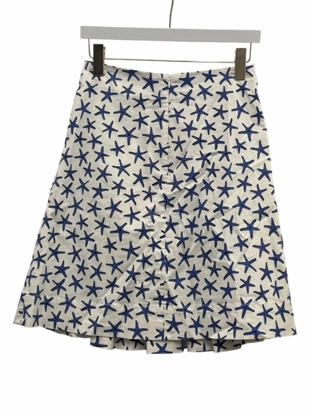 Kate Spade Broome Street Starfish Print Pleated A-Line Skirt Size 4‎